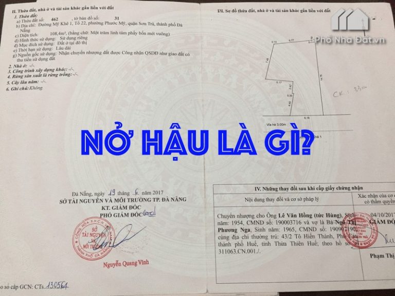 Nở hậu là gì? Đất và nhà nở hậu có tốt không.